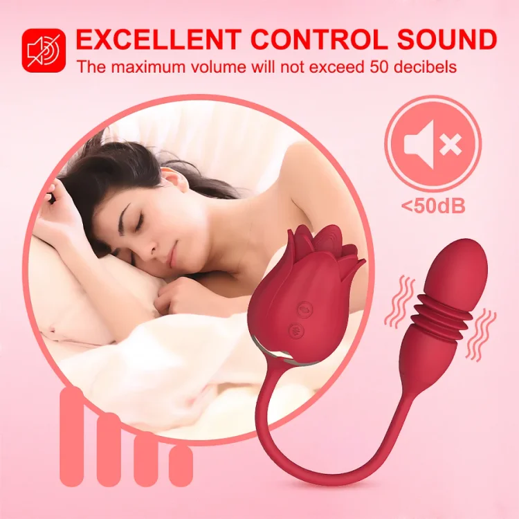Rose Vibration Tongue Vibrator Egg Vibrator Thrusting Vibrator