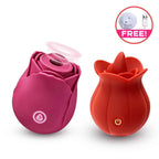 Rose Suction Massager Set with Extra Charging Cable