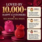 Rose Suction Massager Set with Extra Charging Cable
