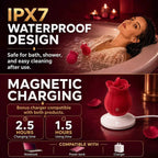 Rose Suction Massager Set with Extra Charging Cable