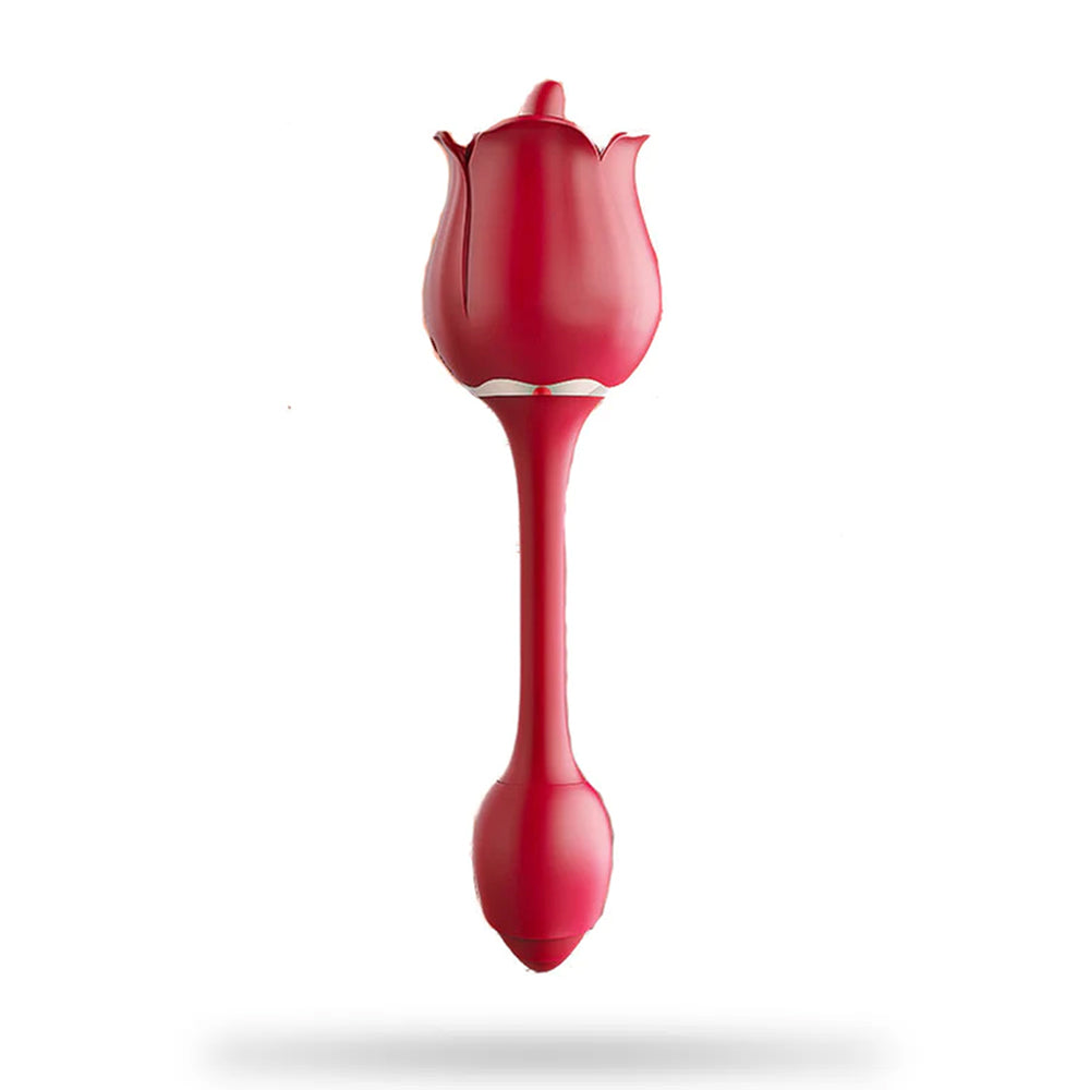 Double Head Rose Vibrator Tongue Vibrator Female Masturbator