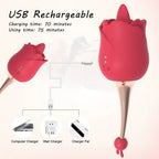 10 Vibrations Rose Suction Vibrator Masturbation Massager