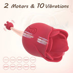 10 Vibrations Rose Suction Vibrator Masturbation Massager