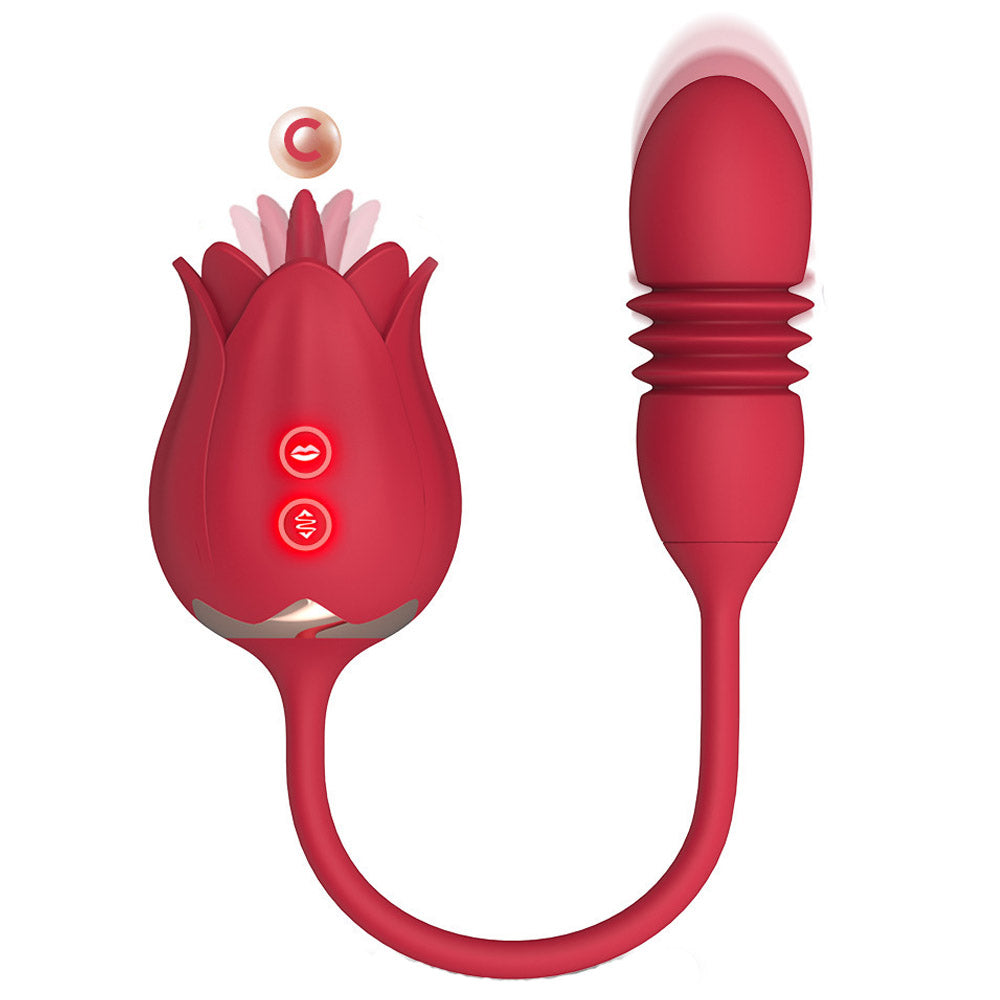 Rose Vibration Tongue Vibrator Egg Vibrator Thrusting Vibrator