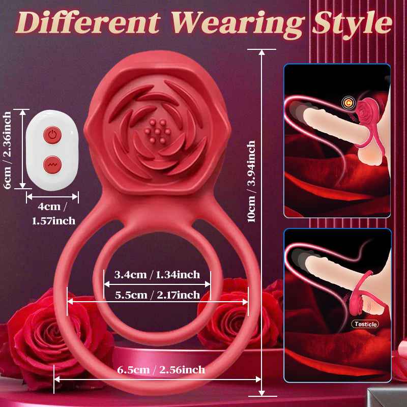 Rosurge Remote Dual-Ring Rose Massager
