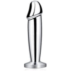 Metal Wireless Remote Control Imitation Dildo Vibrating Butt Plug