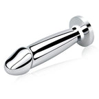 Metal Wireless Remote Control Imitation Dildo Vibrating Butt Plug