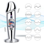 Metal Wireless Remote Control Imitation Dildo Vibrating Butt Plug
