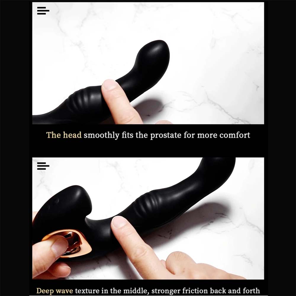 Men's Backcourt Masturbation Supplies Heated And Vibrating Prostate Massagers