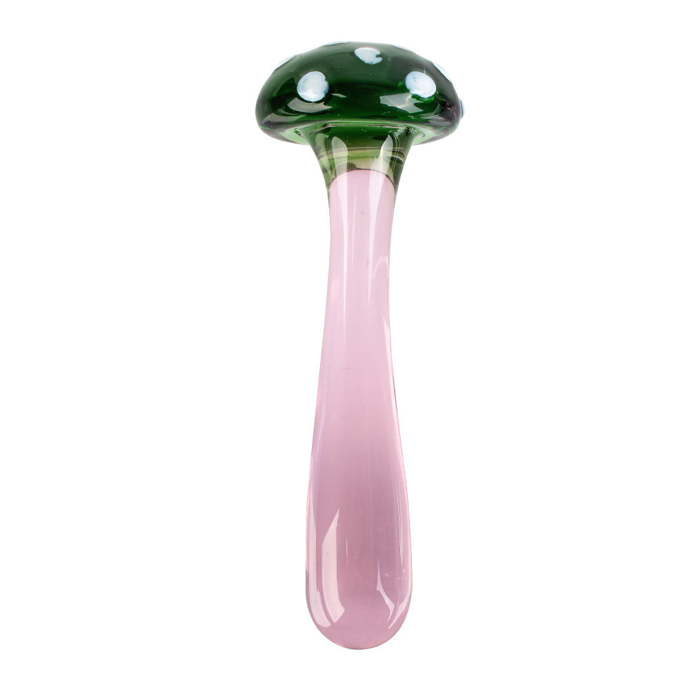 Sexy Mushroom Glass Butt Plug Anal Toys Women Dildo