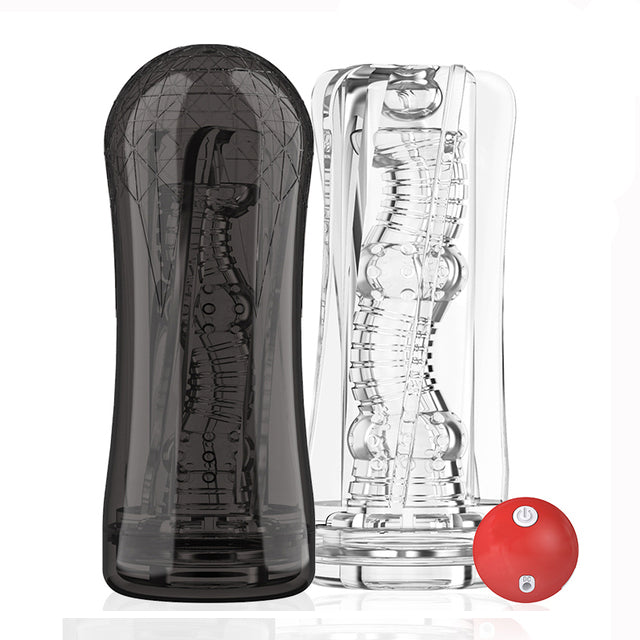 Red Eagle 10 Vibrations Air Pressure Sucking Electric Male Stroker Transparent Soft for Penis Stimulation