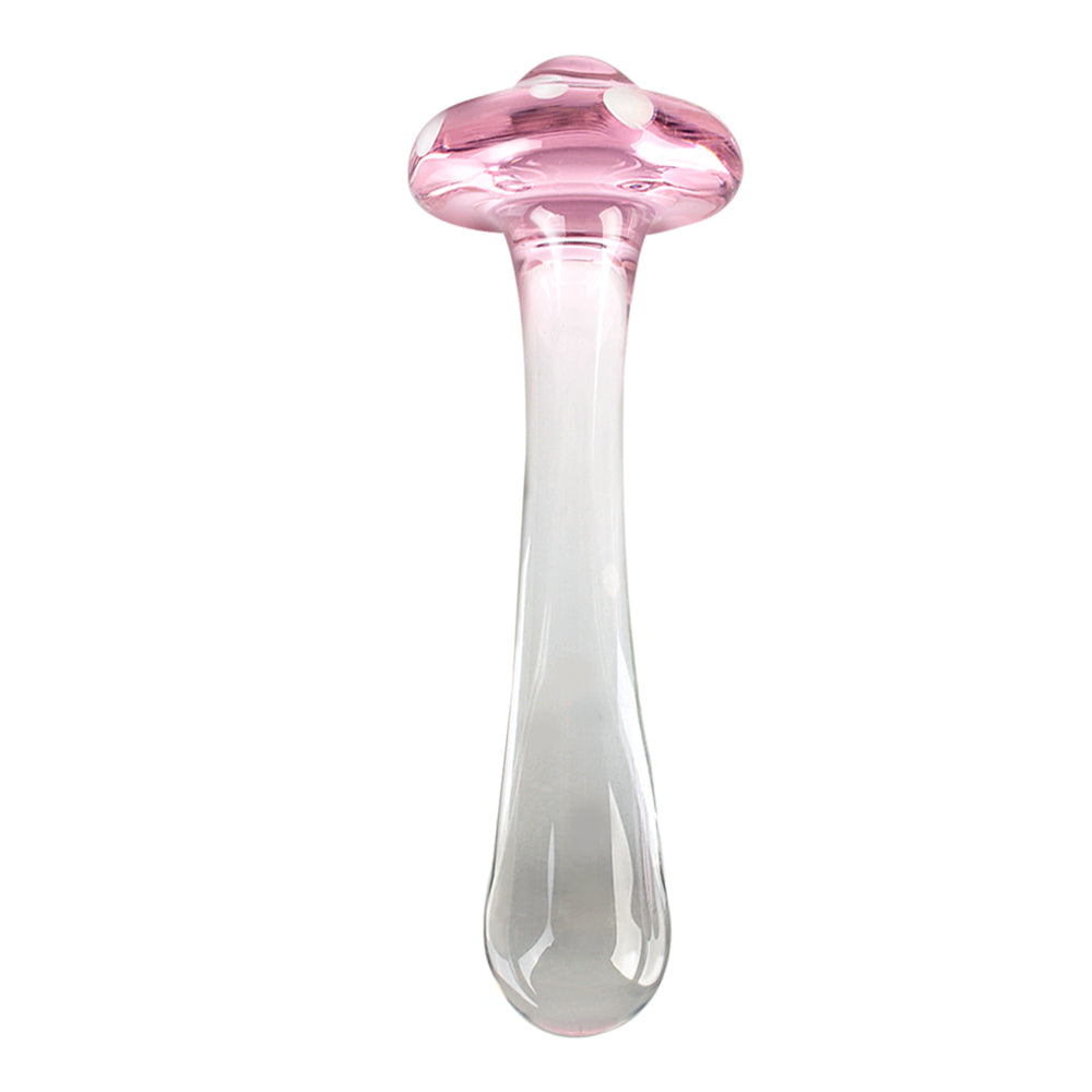 Sexy Mushroom Glass Butt Plug Anal Toys Women Dildo