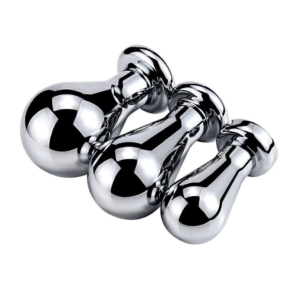Stainless Steel Large Anal Plug Bulb Shape Jewelry Anal Plug