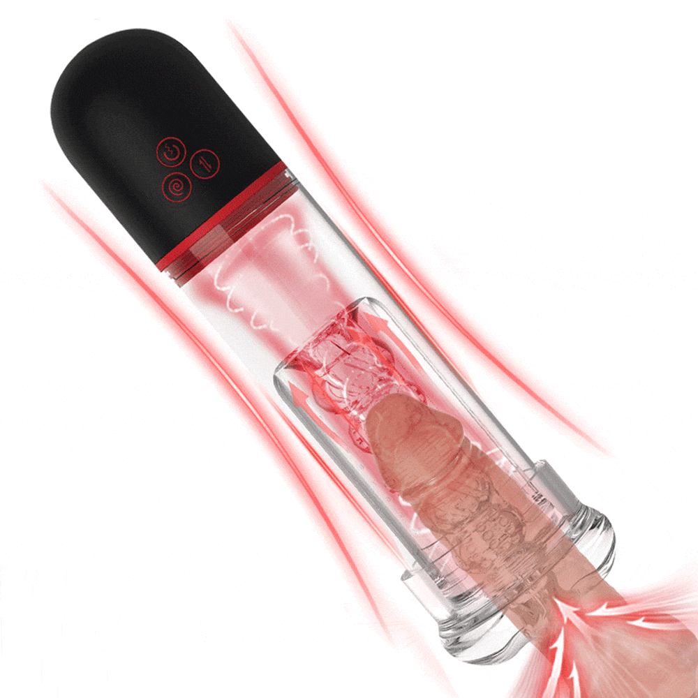 SoloSonic 9 Vibrating Sucking Transparent Electric Masturbation Cup Visual Experience Silicone Soft Suction Male Stroker