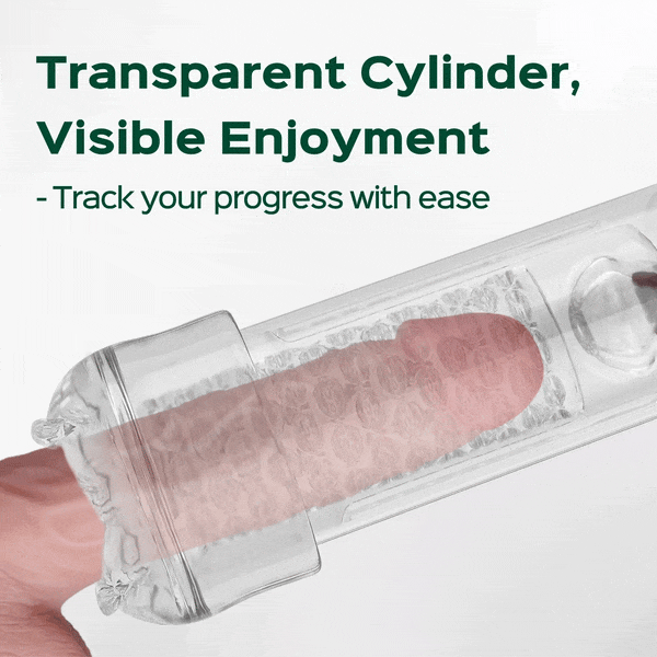 SoloSonic 9 Vibrating Sucking Transparent Electric Masturbation Cup Visual Experience Silicone Soft Suction Male Stroker
