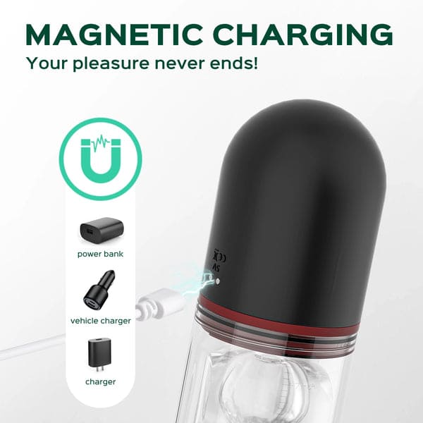 SoloSonic 9 Vibrating Sucking Transparent Electric Masturbation Cup Visual Experience Silicone Soft Suction Male Stroker