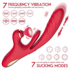 G-Spot Stimulator Suction Tapping Thrusting Dildo Sex Toy