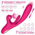 G-Spot Stimulator Suction Tapping Thrusting Dildo Sex Toy