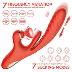 G-Spot Stimulator Suction Tapping Thrusting Dildo Sex Toy