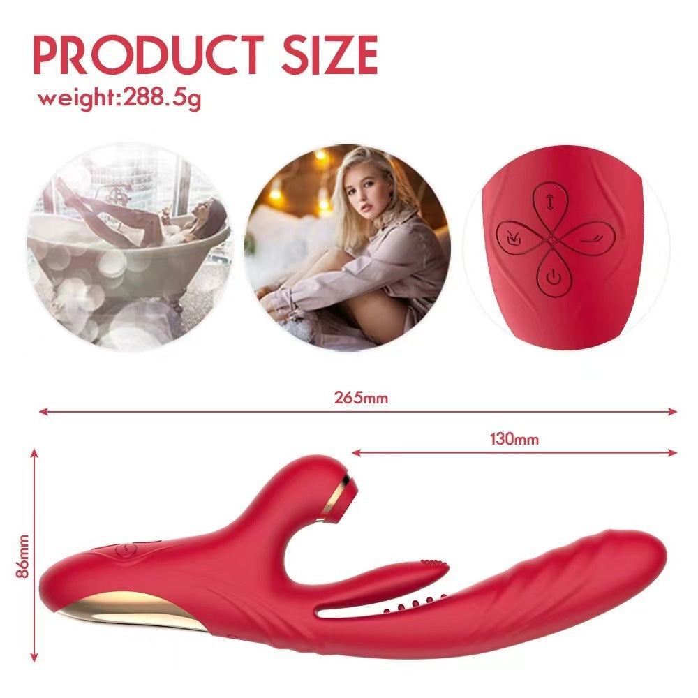 G-Spot Stimulator Suction Tapping Thrusting Dildo Sex Toy