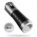 LUOGE 10 Vibrating 5 Sucking Male Stroker Penis Training & Tongue Lick Testicles 2 in 1, Heating Voice Blowjob Toy