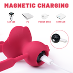 9-Frequency Vibrating Rose Gag With Removable Vibrator