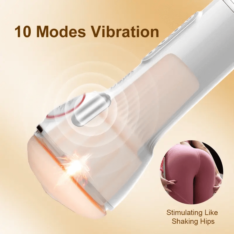 Leten IV 10 Vibrating & Sucking Male Stroker With Heated Voice