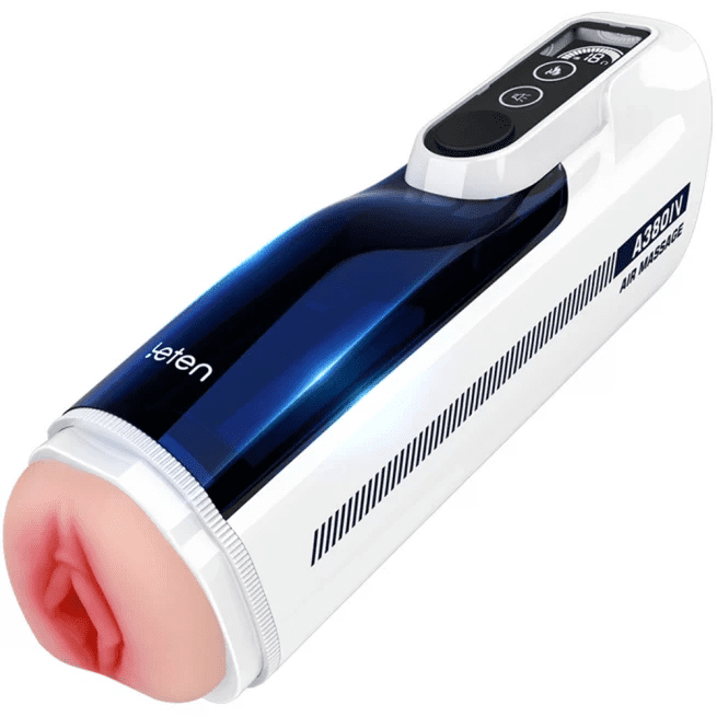 Leten A380 IV Generation 10 Frequency Telescopic Vibration Smart Heating Male Stroker Toy