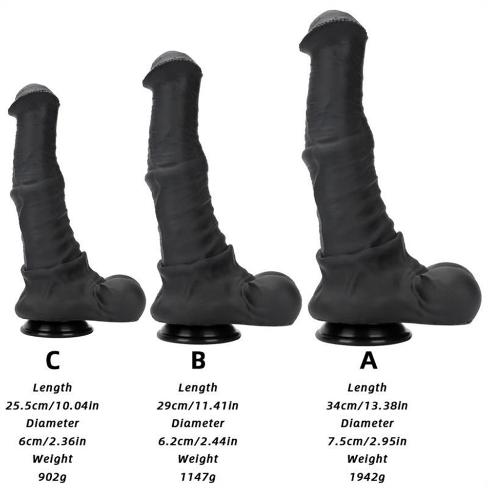 Oversized Liquid Silicone Simulation Giant Horse Dildo With Strong Suction Cup Base