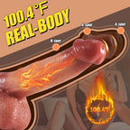 9 Vibrating 3 Thrusting Swinging Heating Lifelike Dildo for Women