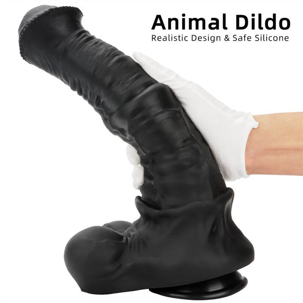 Oversized Liquid Silicone Simulation Giant Horse Dildo With Strong Suction Cup Base