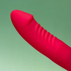Dual Desire Thrusting Rabbit Vibrator - Red