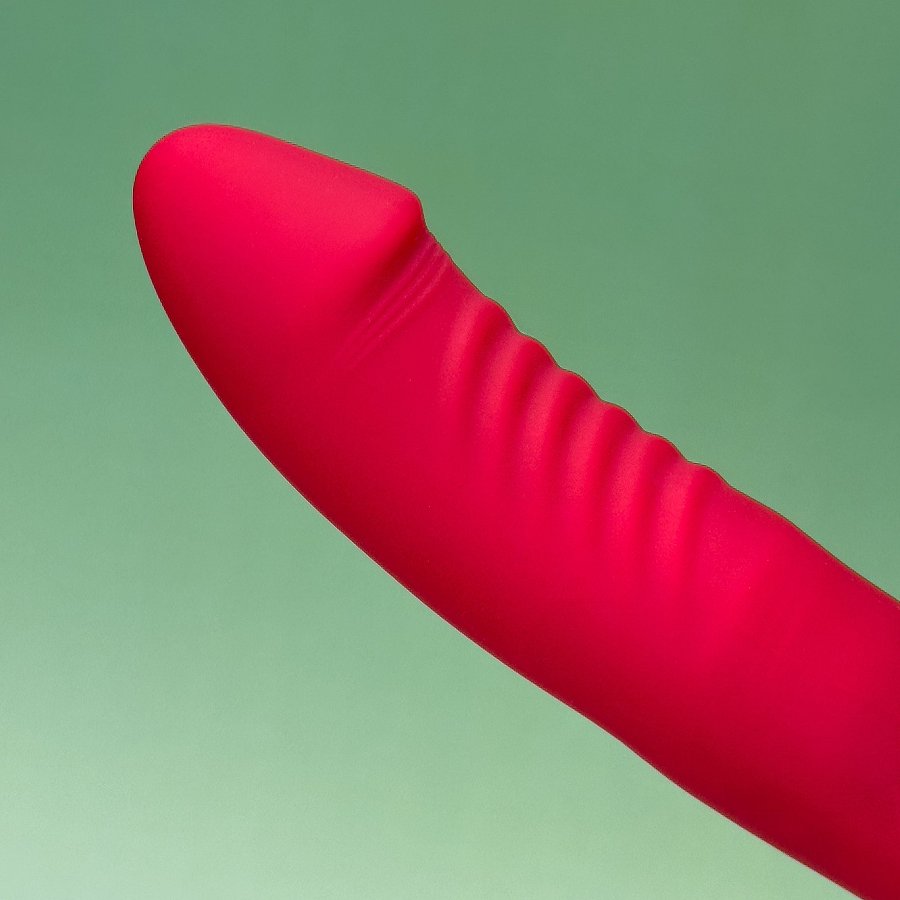 Dual Desire Thrusting Rabbit Vibrator - Red