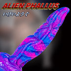 Special Shaped Mixed Color Liquid Silicone Manual Dildo