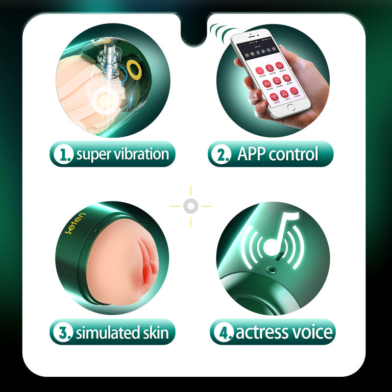 Leten APP Control Voice Interactive Male Stroker