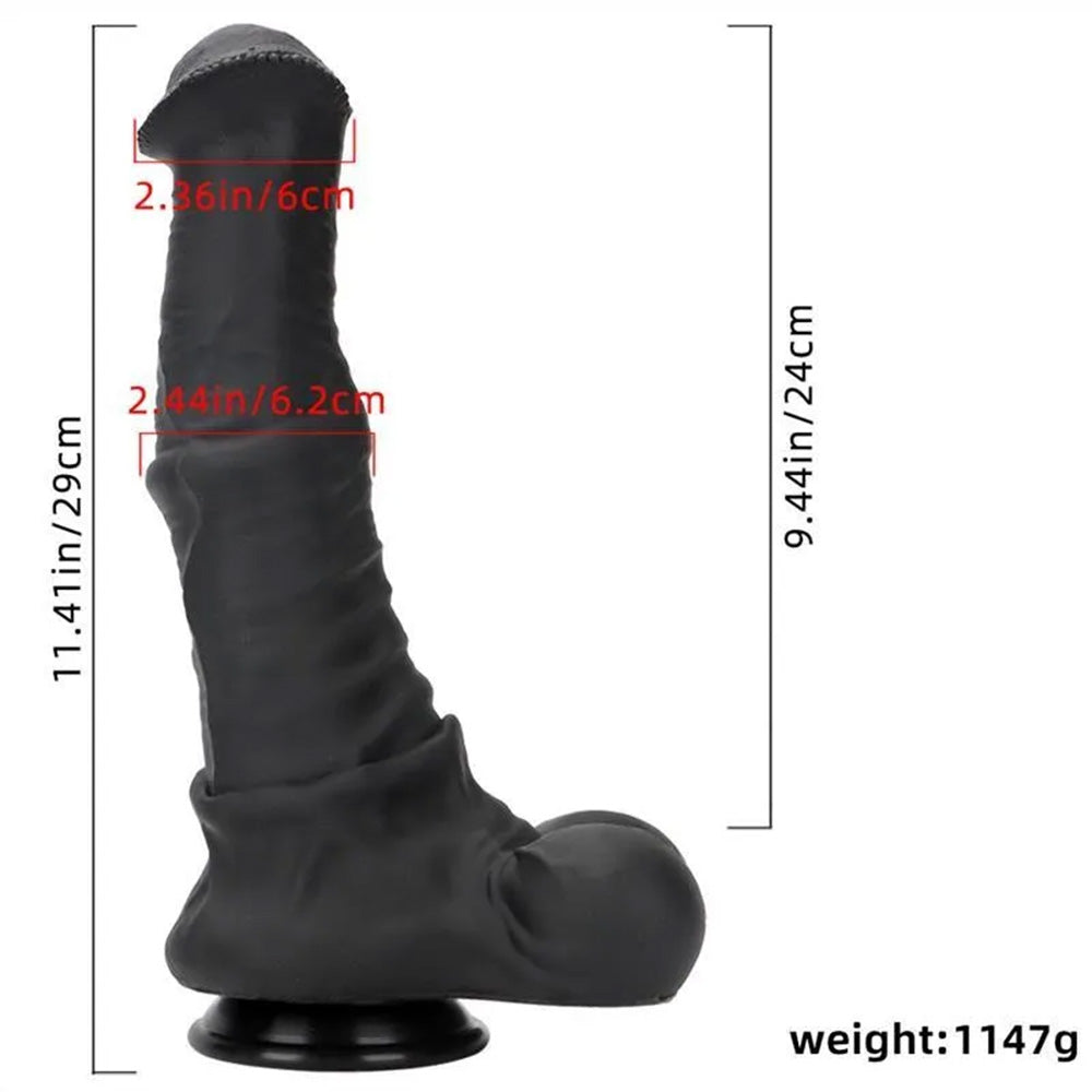 Oversized Liquid Silicone Simulation Giant Horse Dildo With Strong Suction Cup Base