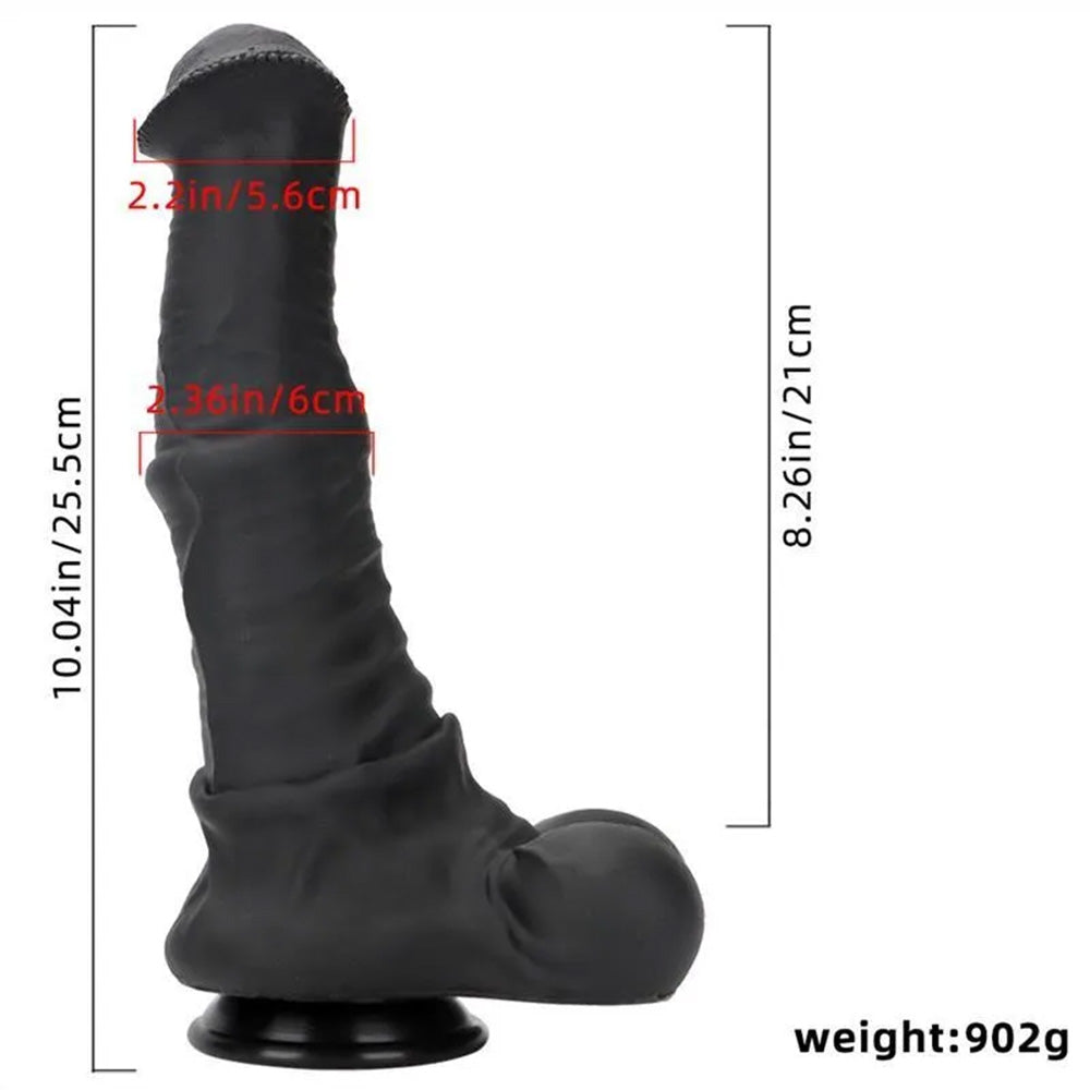 Oversized Liquid Silicone Simulation Giant Horse Dildo With Strong Suction Cup Base