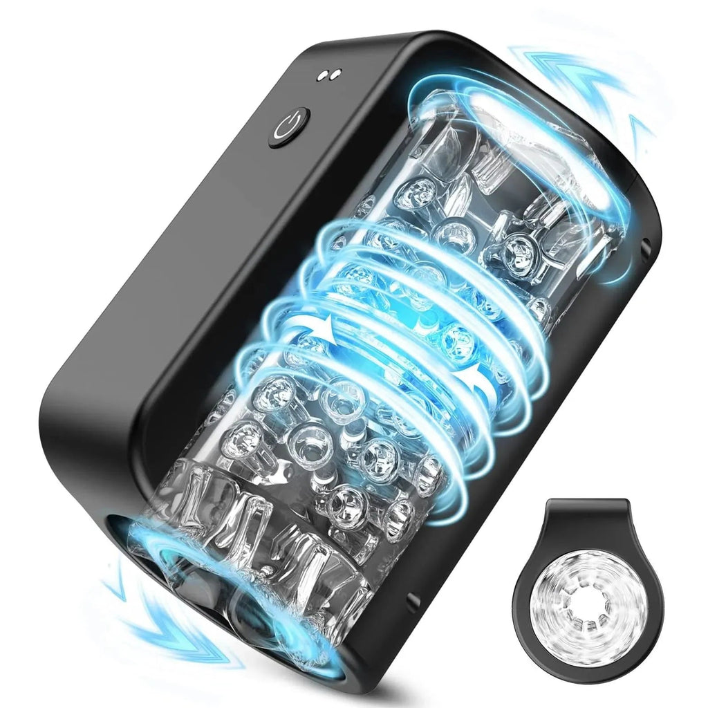 TurboPulseⅢ 7 Rotation Modes & Thrusting 2 in 1  Vibrating Male Stroker