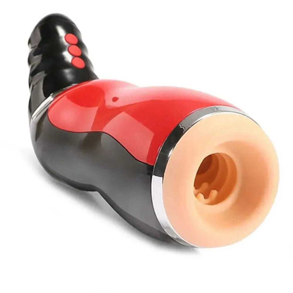 Airbag 10 Vibrating 5 Sucking Voice Male Stroker Realistic Oral Sex Deep Throat Heating Artificial Vagina Male Stroker