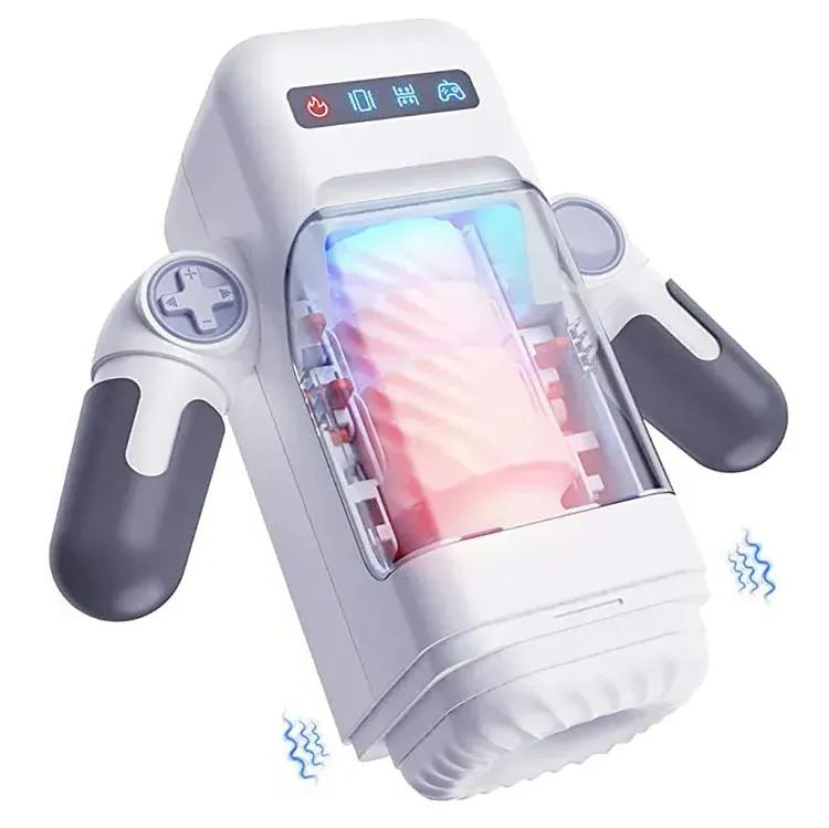 QuantumBot Automatic Male Strokers Cup with 10 Thrusting & Vibration Modes