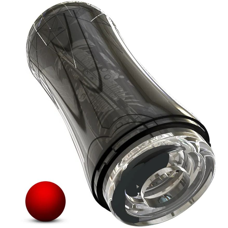 Red Eagle 10 Vibrations Air Pressure Sucking Electric Male Stroker Transparent Soft for Penis Stimulation