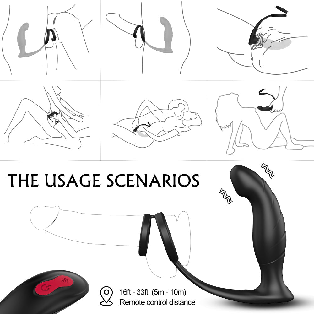 Penis Ring Soft Neck Design Vibrating Ring Lock Fine Ring