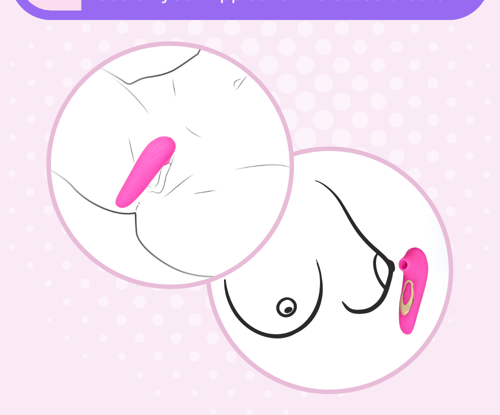 Dolce Silicone Air Pulsating Clit Stimulator