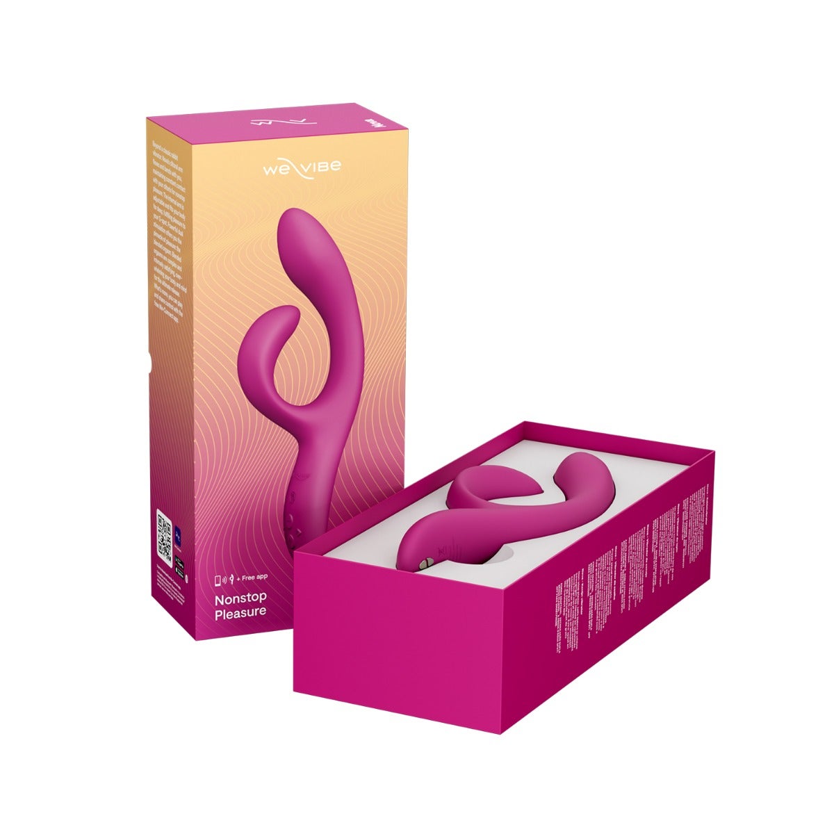 We-Vibe Nova 2 Fuchsia App-Controlled Rechargeable Rabbit Vibrator